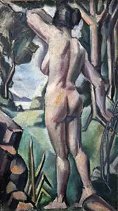 Standing Female Nude By Mainie Jellett