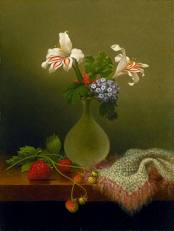 A Vase of Corn Lilies and Heliotrope 1863 | Oil Painting Reproduction