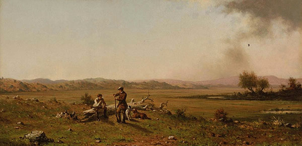 Hunters Resting 1863 by Martin Johnson Heade | Oil Painting Reproduction