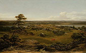 Rocks in New England 1855 By Martin Johnson Heade