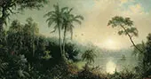 Sunrise in Nicaragua 1869 By Martin Johnson Heade