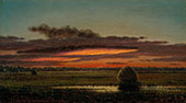 Sunset Over the Marshes 1890 By Martin Johnson Heade