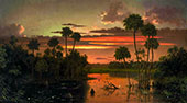 The Great Florida Sunset 1887 By Martin Johnson Heade