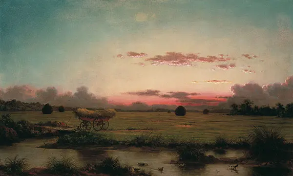 The Marshes at Rhode Island 1866 By Martin Johnson Heade