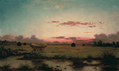 The Marshes at Rhode Island 1866 By Martin Johnson Heade