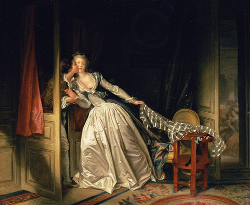 The Stolen Kiss c1787 by Jean Honore Fragonard | Oil Painting Reproduction