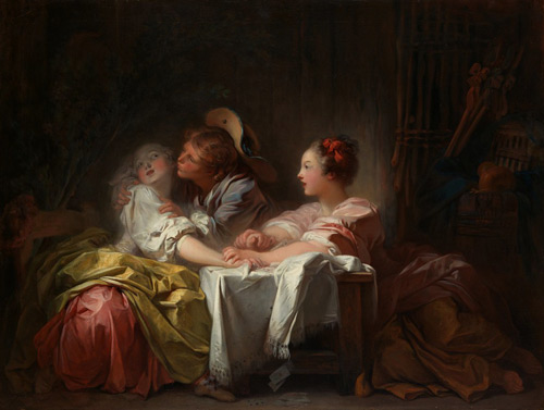 The Stolen Kiss c1760 by Jean Honore Fragonard | Oil Painting Reproduction