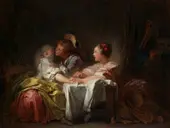 The Stolen Kiss c1760 By Jean Honore Fragonard