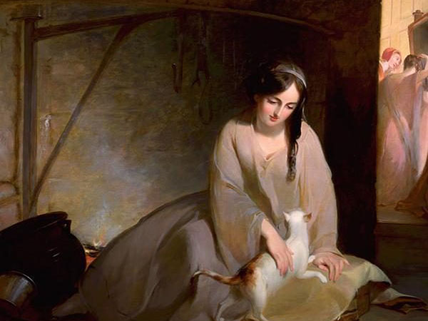 Cinderella at the Kitchen Fire 1843 | Oil Painting Reproduction