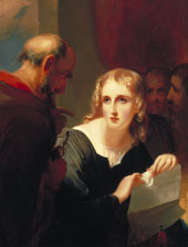 Portia and Shylock 1835 By Thomas Sully