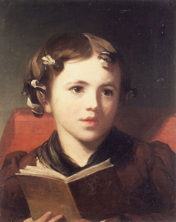 Portrait of a Young Girl 1824 by Thomas Sully | Oil Painting Reproduction