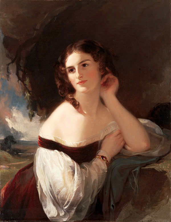 Portrait of Fanny Kemble 1834 by Thomas Sully | Oil Painting Reproduction