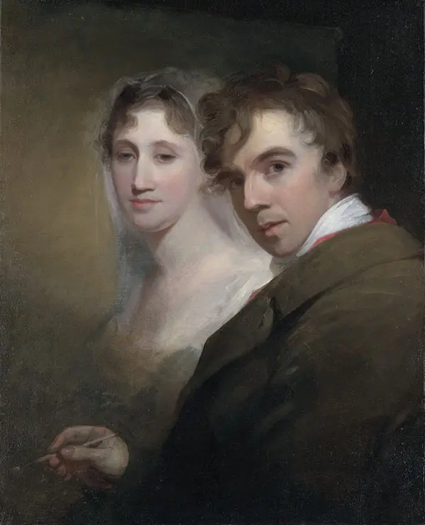 Portrait of the Artist Painting His Wife 1810 By Thomas Sully