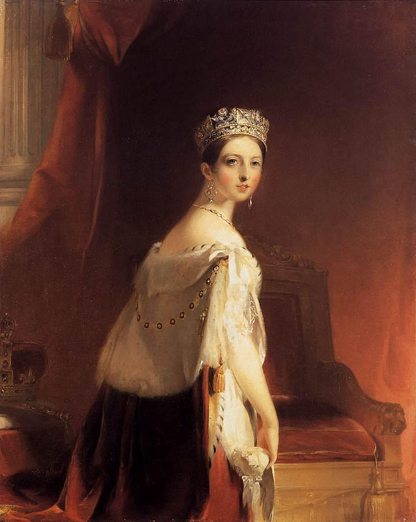 Queen Victoria 1838 by Thomas Sully | Oil Painting Reproduction