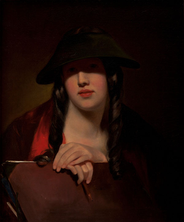 The Student Rosalie 1848 by Thomas Sully | Oil Painting Reproduction