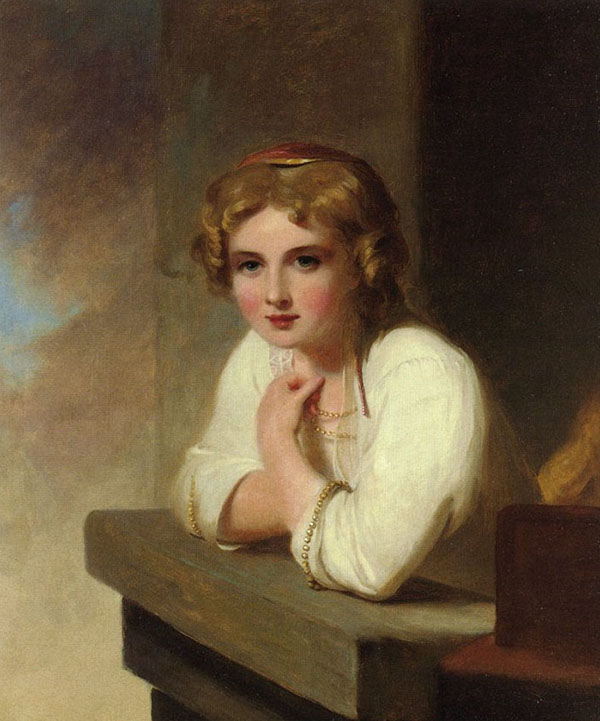 Peasant Girl by Thomas Sully | Oil Painting Reproduction
