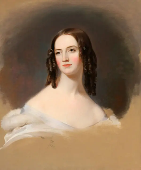 Portrait of Emma Leiper Campbell 1843 By Thomas Sully