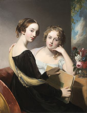 Portrait of the Misses Mary and Emily McEuen 1823 By Thomas Sully