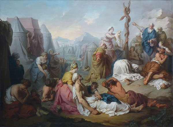 Moses and The Brazen Serpent 1727 | Oil Painting Reproduction