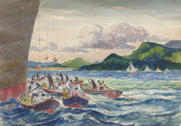 Bum Boats Trinidad by Reynolds Beal | Oil Painting Reproduction