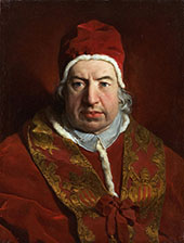 Portrait of Benedict XIV 1746 By Pierre Subleyras