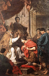 St Ambrose Converting Theodosius 1745 By Pierre Subleyras
