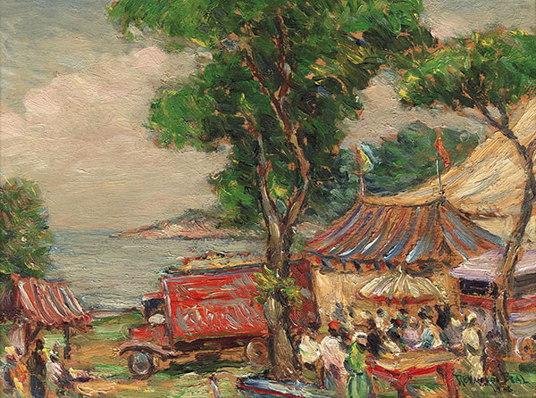 Downie Brothers Circus at Gloucester Massachusetts 1936 | Oil Painting Reproduction