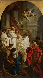 The Mass of Saint Basil 1746 By Pierre Subleyras