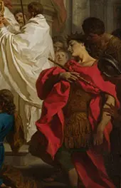 The Mass of Saint Basil 1746 detail By Pierre Subleyras