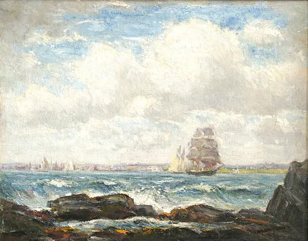 Narragansett Bay Newport Rhode Island 1902 By Reynolds Beal