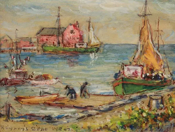Rockport Inner Harbor 1947 By Reynolds Beal
