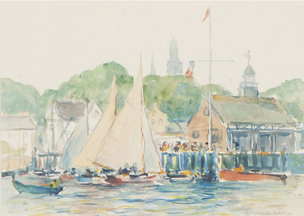 Sandy Bay Yacht Club Together with Bermuda and Rockport | Oil Painting Reproduction