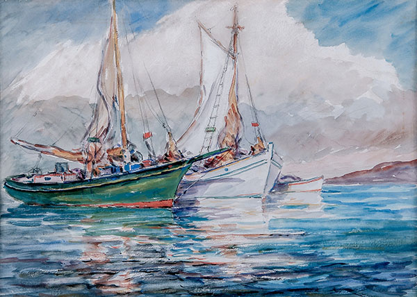 Schooner by Reynolds Beal | Oil Painting Reproduction