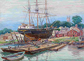 Sunbeam Whaler at Fairhaven Mass 1905 By Reynolds Beal