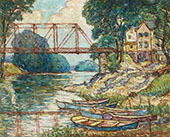 The Red Bridge New Paitz By Reynolds Beal