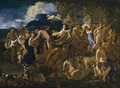 Bacchanale or Bacchus and Ariadne 1625 By Nicolas Poussin