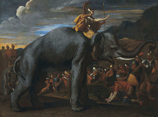 Hannibal crossing the Alps on elephants 1626 | Oil Painting Reproduction