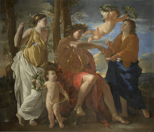L'Inspiration du Poete1629 by Nicolas Poussin | Oil Painting Reproduction