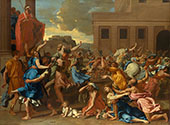 The Abduction of the Sabine Women 1634 By Nicolas Poussin