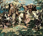 April By Edward Atkinson Hornel