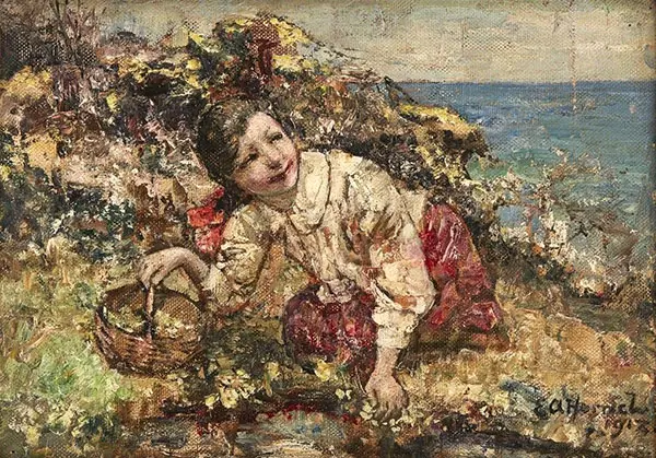 A Rare Posy By Edward Atkinson Hornel