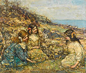 Blowing The Dandelion By Edward Atkinson Hornel
