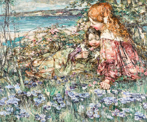 Brighouse Bay by Edward Atkinson Hornel | Oil Painting Reproduction