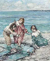 Children on The Beach By Edward Atkinson Hornel