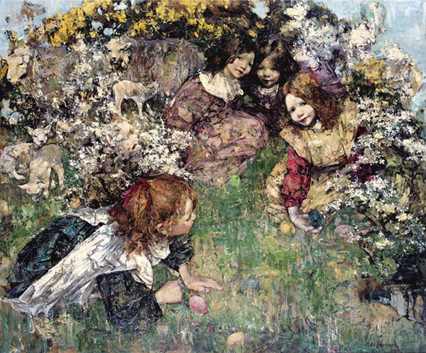 Easter by Edward Atkinson Hornel | Oil Painting Reproduction