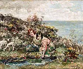 Gathering Wild Flowers By Edward Atkinson Hornel
