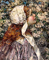 In Spring Blossoms By Edward Atkinson Hornel