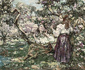 Girls Among The Blossoms By Edward Atkinson Hornel