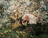 Idyl in Spring By Edward Atkinson Hornel