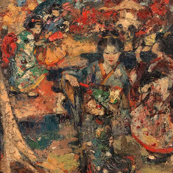 Japanese Girls By Edward Atkinson Hornel